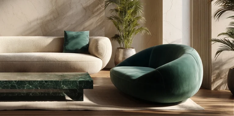 Warum luxuriöse Wohnzimmer weniger Dekoration brauchen